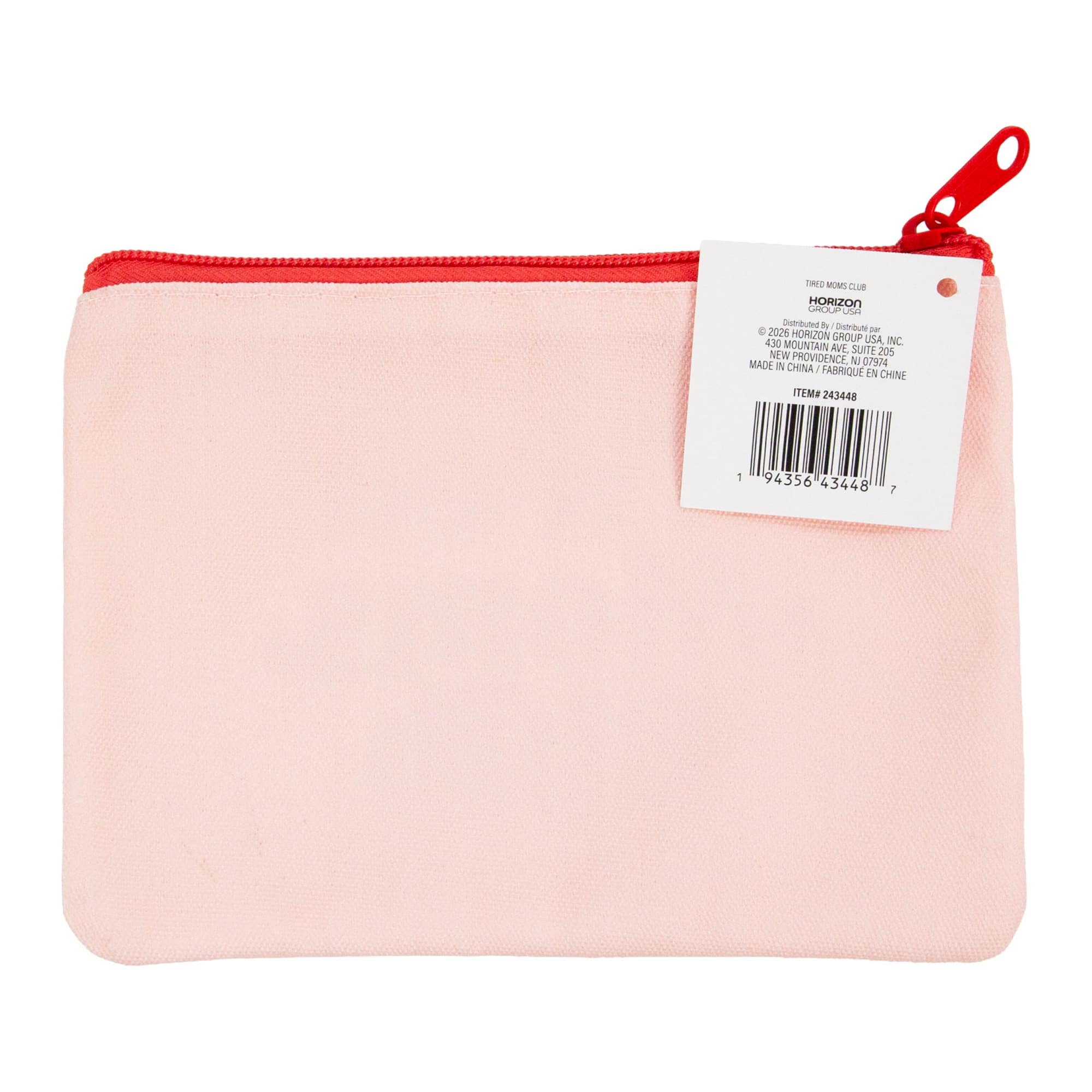 Tired Moms Club Zippered Pouch